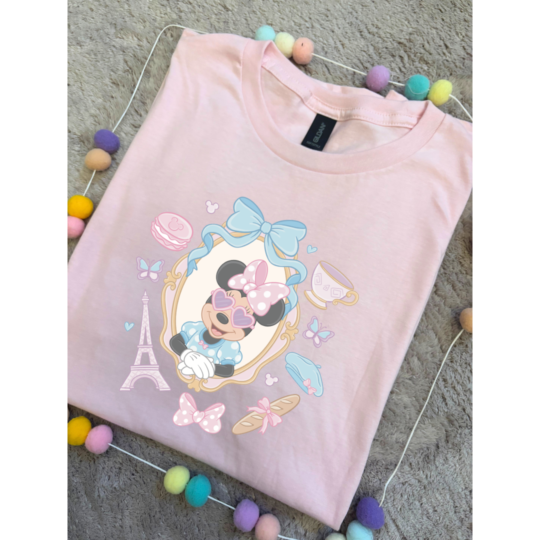 Ooh La La Minnie Park Life T-Shirt, Ears, Paris, Orlando, Holidays T-Shirts, Holiday Outfits - Adults & Kids Sizes - Cotton T-Shirt