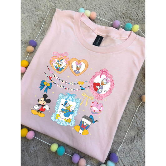 Duck, Daisy and Friends, Park Life T-Shirt, Ears, Florida, Orlando, Cruise Holidays T-Shirts, Holiday Outfits - Adults & Kids Sizes - Cotton T-Shirt
