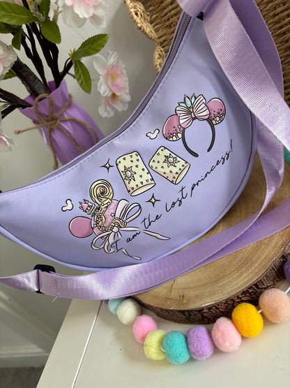 Princess Theme, Rapunzel, Tangled Theme, Dumpling Bags, Printed Inspired Cross Body Bags, Theme Park Bags, Florida, Orlando, Paris