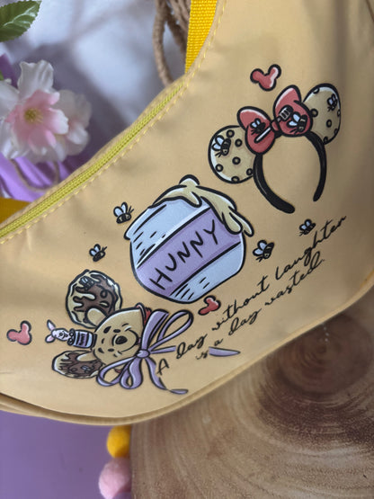 Winnie Honey Bear, Bum Bag, Printed Inspired Crossbody Bags, Ears Bags, Florida, Orlando, Paris, Nautical Theme Crossbody Bag