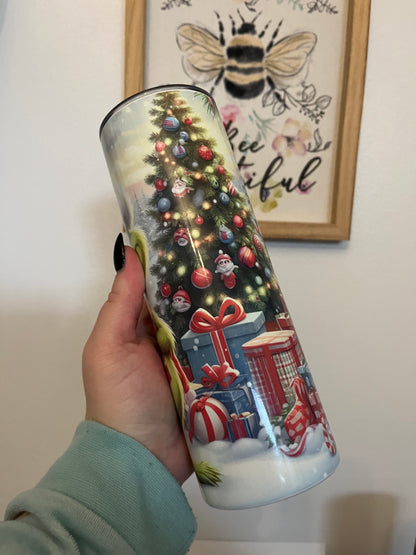 Grinch Inspired Hot and Cold 20oz Tumbler for Coffee and Travel - Bottle, Water Bottles