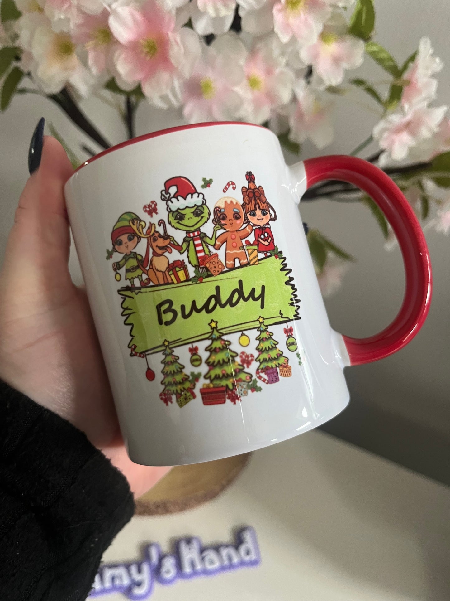 Grinch and Friends Personalised Name Mug, Personalised Christmas Mug