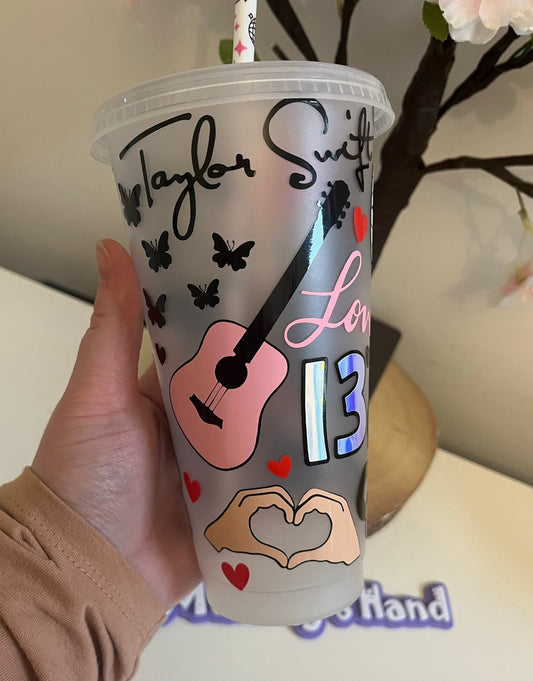 TS Swiftie Cold Cup 24oz Personalised with name