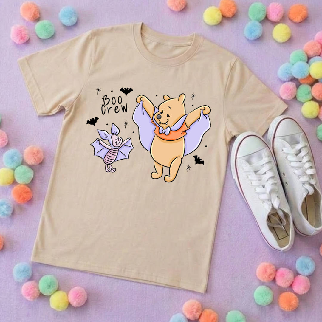 Pooh Boo Crew Park Life T-Shirt, Ears, Florida, Orlando, Cruise Holidays T-Shirts, Holiday Outfits - Adults & Kids Sizes - Cotton T-Shirt