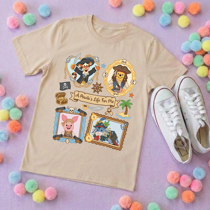 Pirate Besties Park Life T-Shirt, Ears, Florida, Orlando, Cruise Holidays T-Shirts, Holiday Outfits - Adults & Kids Sizes - Cotton T-Shirt