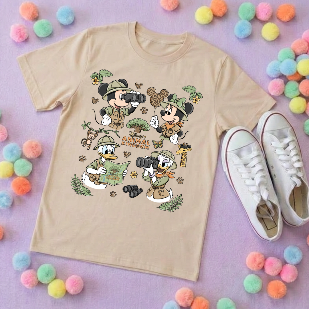 Animal Kingdom Full Art Park Life T-Shirt, Ears, Florida, Orlando, Cruise Holidays T-Shirts, Holiday Outfits - Adults & Kids Sizes - Cotton T-Shirt (Copy)