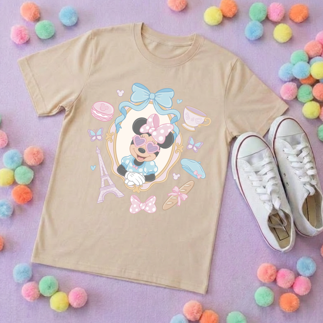 Ooh La La Minnie Park Life T-Shirt, Ears, Paris, Orlando, Holidays T-Shirts, Holiday Outfits - Adults & Kids Sizes - Cotton T-Shirt