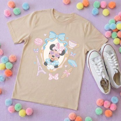 Ooh La La Minnie Park Life T-Shirt, Ears, Paris, Orlando, Holidays T-Shirts, Holiday Outfits - Adults & Kids Sizes - Cotton T-Shirt