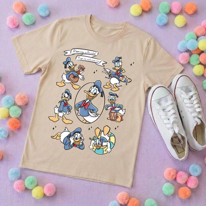 Magical Sailor Duck Full Art T-Shirt, Florida, Orlando, Magical World - Adults & Kids Sizes