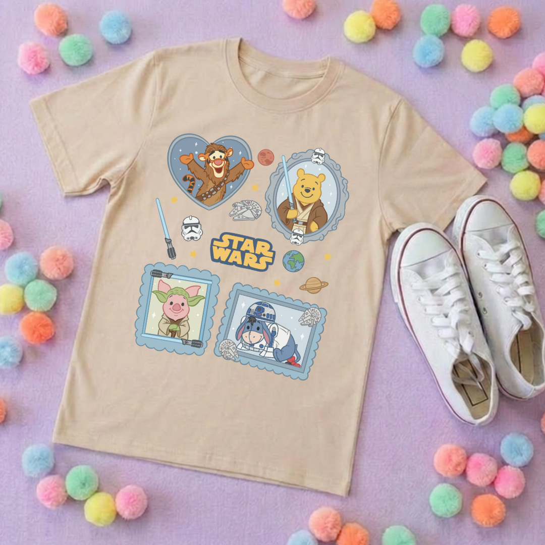 Galaxy Friends Park Life T-Shirt, Ears, Florida, Orlando, Cruise Holidays T-Shirts, Holiday Outfits - Adults & Kids Sizes - Cotton T-Shirt