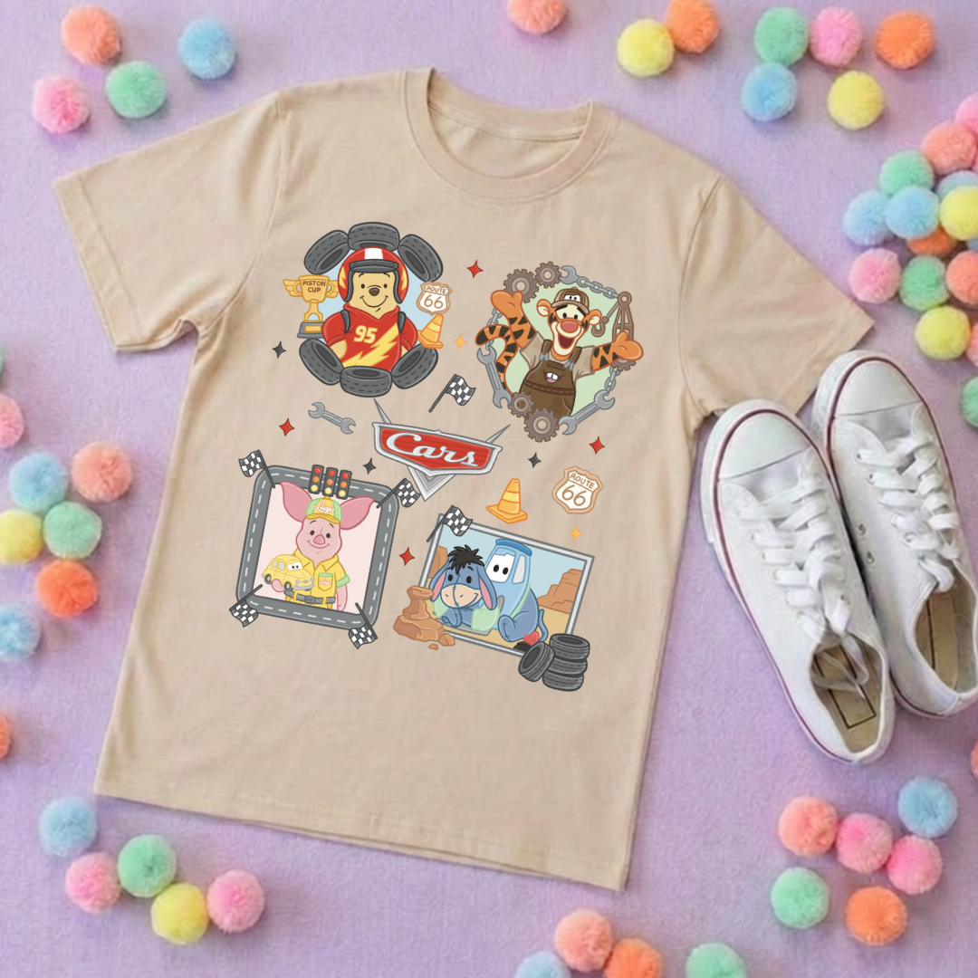 Cars Besties Park Life T-Shirt, Ears, Florida, Orlando, Cruise Holidays T-Shirts, Holiday Outfits - Adults & Kids Sizes - Cotton T-Shirt