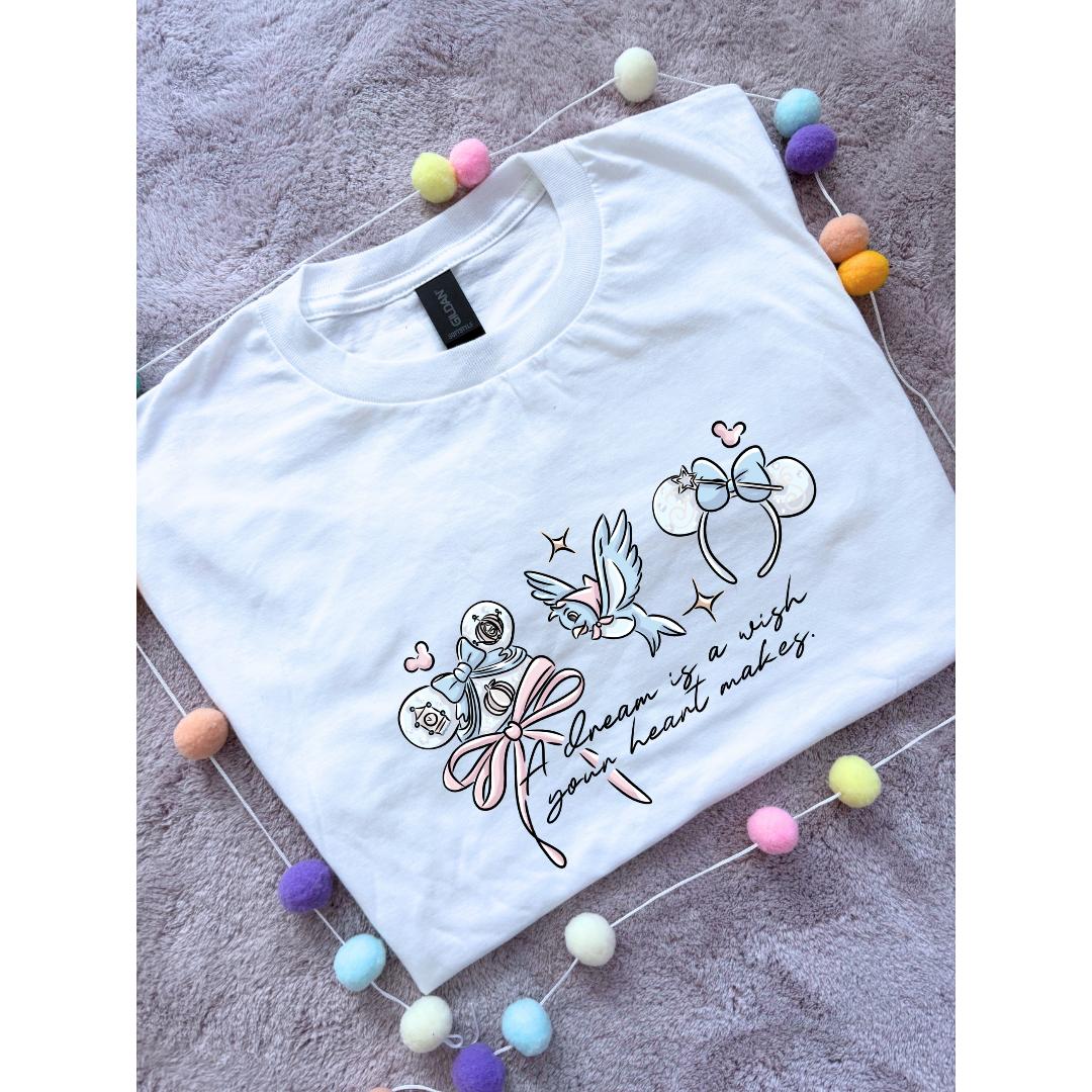 Ballgown Princess Inspired Printed T-Shirt, Princess Movie, Mouse Ears, Princess- Adults & Kids Sizes - Cotton T-Shirt