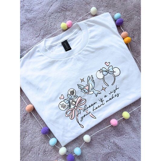Ballgown Princess Inspired Printed T-Shirt, Princess Movie, Mouse Ears, Princess- Adults & Kids Sizes - Cotton T-Shirt