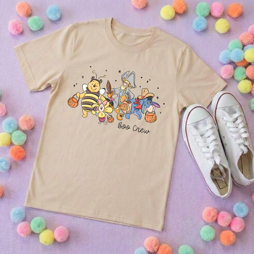 Pooh Boo Crew Too Park Life T-Shirt, Ears, Florida, Orlando, Cruise Holidays T-Shirts, Holiday Outfits - Adults & Kids Sizes - Cotton T-Shirt