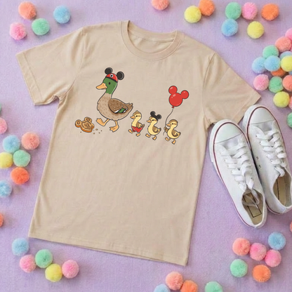 Park Ducks, Park Life T-Shirt, Ears, Florida, Orlando, Cruise Holidays T-Shirts, Holiday Outfits - Adults & Kids Sizes - Cotton T-Shirt