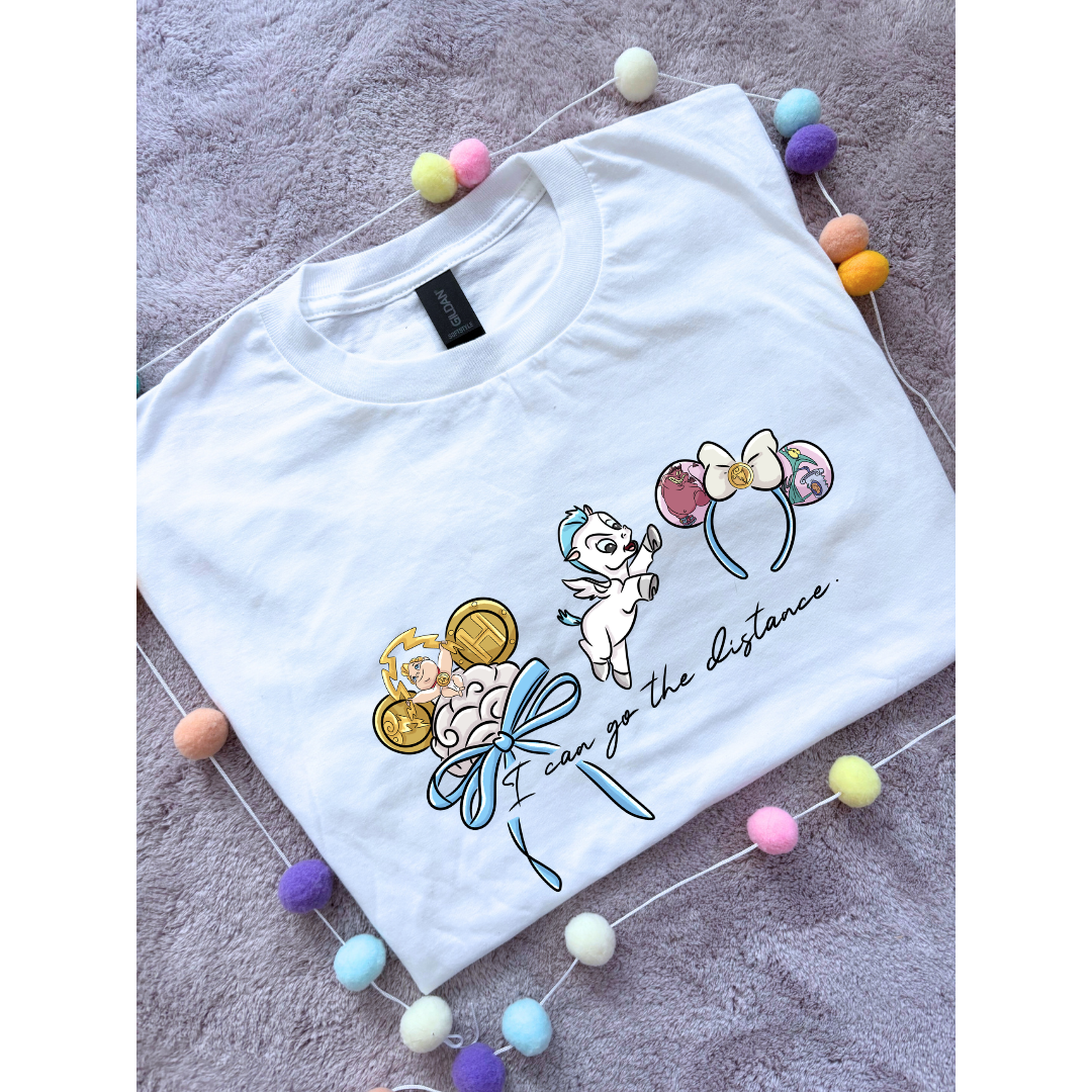 Hercules, Pegasus Inspired Printed Sand T-Shirt, Greek Gods, Muses, Hades Inspired Character T-Shirts - Adults & Kids Sizes - Cotton T-Shirt