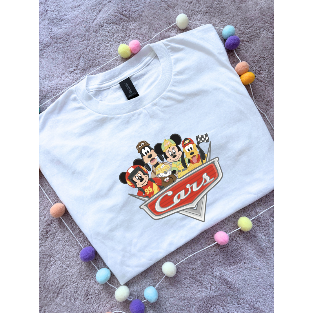 Cars Mouse Besties Park Life T-Shirt, Ears, Florida, Orlando, Cruise Holidays T-Shirts, Holiday Outfits - Adults & Kids Sizes - Cotton T-Shirt