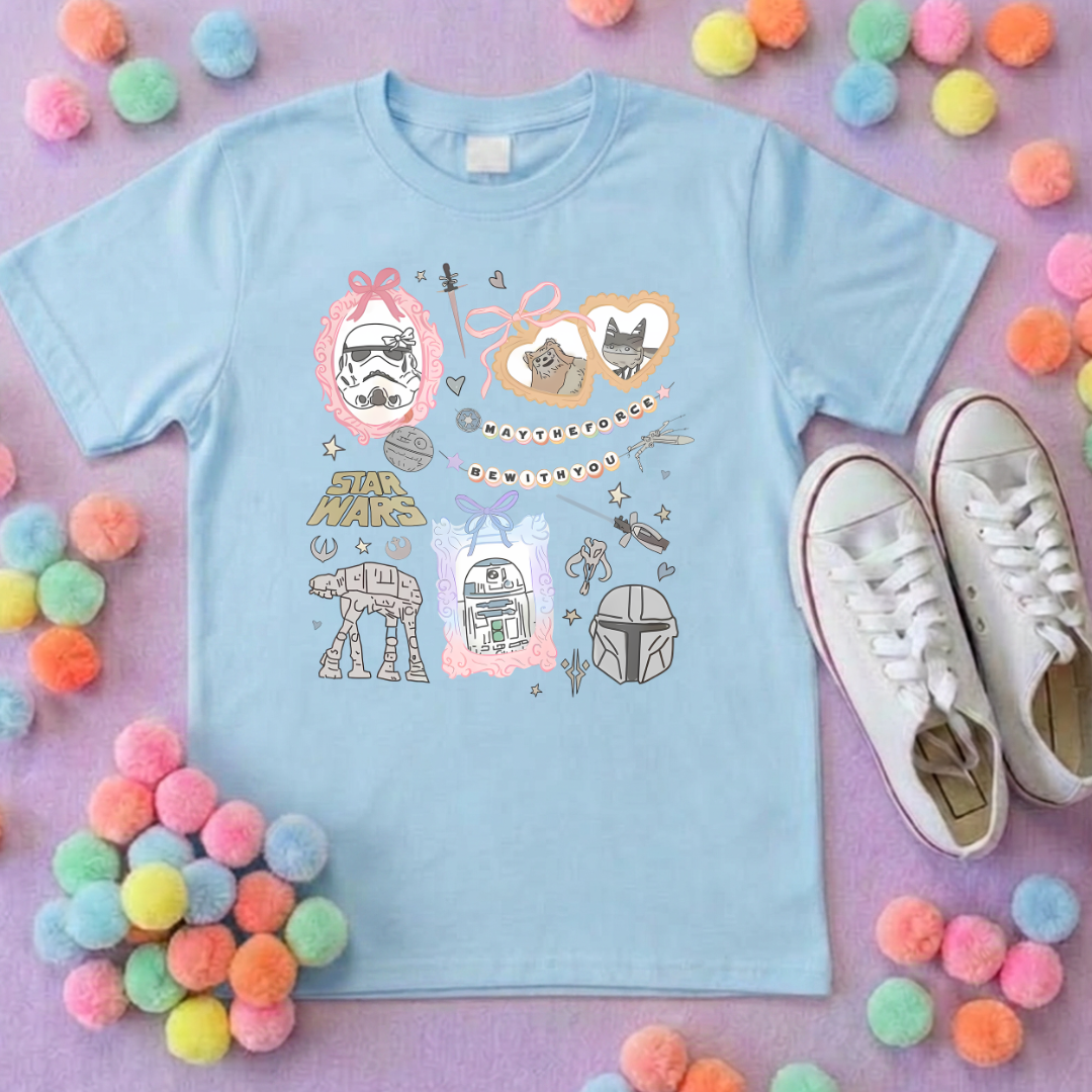 Galaxy Friends Park Life T-Shirt, Ears, Florida, Orlando, Cruise Holidays T-Shirts, Holiday Outfits - Adults & Kids Sizes - Cotton T-Shirts