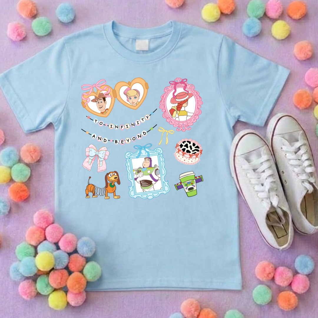 Story Toy Inspired  T-Shirt, Florida, Orlando, Bo Peep, Jessie, Buzz - Adults & Kids Sizes - Cotton T-Shirt