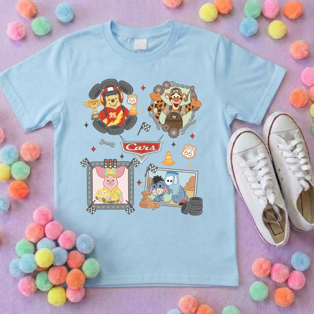 Cars Besties Park Life T-Shirt, Ears, Florida, Orlando, Cruise Holidays T-Shirts, Holiday Outfits - Adults & Kids Sizes - Cotton T-Shirt