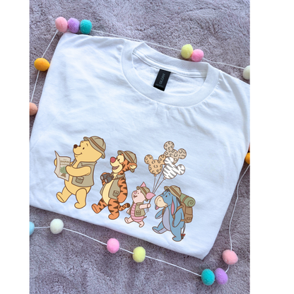 Pooh Animal Kingdom Safari Park Life T-Shirt, Ears, Florida, Orlando, Cruise Holidays T-Shirts, Holiday Outfits - Adults & Kids Sizes - Cotton T-Shirt