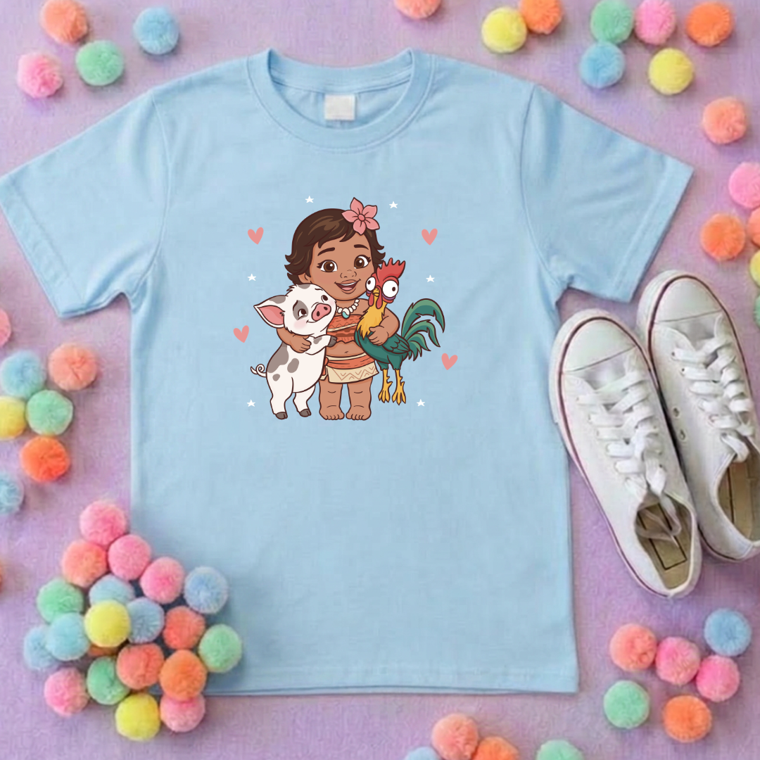 Moana Baby Besties, Polynesian Hotel Theme Inspired T-Shirts, Inspired Printed T-Shirt, Princess Movie, Princess- Adults & Kids Sizes - Cotton T-Shirt