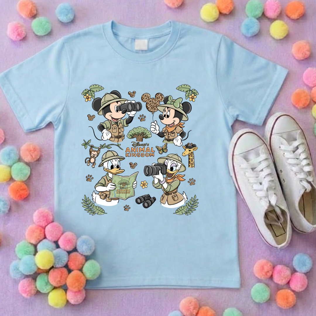 Animal Kingdom Full Art Park Life T-Shirt, Ears, Florida, Orlando, Cruise Holidays T-Shirts, Holiday Outfits - Adults & Kids Sizes - Cotton T-Shirt (Copy)