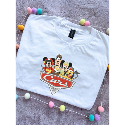 Cars Mouse Besties Park Life T-Shirt, Ears, Florida, Orlando, Cruise Holidays T-Shirts, Holiday Outfits - Adults & Kids Sizes - Cotton T-Shirt