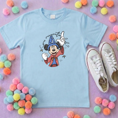 Magical Sorcerer, Some Imagination Printed T-Shirt, Florida, Orlando, Magical World - Adults & Kids Sizes