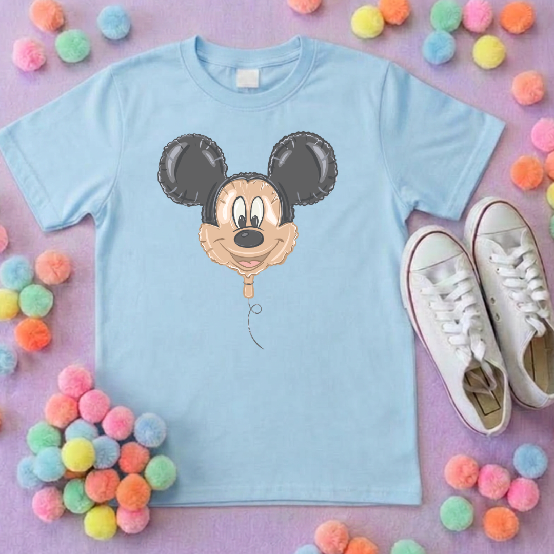 Mouse Balloon, Printed T-Shirt, Florida, Orlando, Magical World - Adults & Kids Sizes