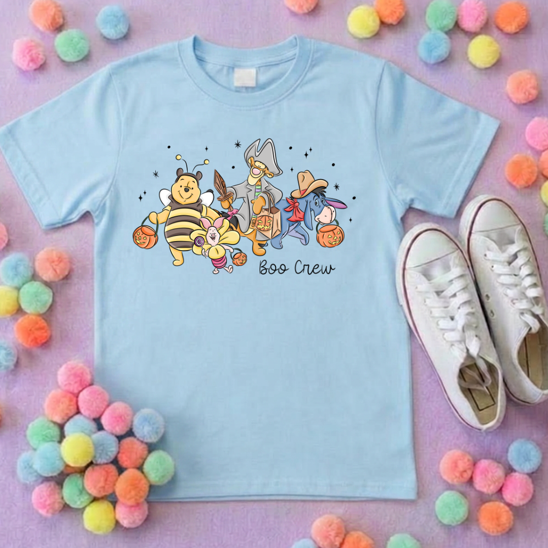 Pooh Boo Crew Too Park Life T-Shirt, Ears, Florida, Orlando, Cruise Holidays T-Shirts, Holiday Outfits - Adults & Kids Sizes - Cotton T-Shirt