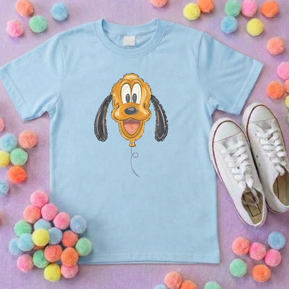Pluto Balloon, Printed T-Shirt, Florida, Orlando, Magical World - Adults & Kids Sizes
