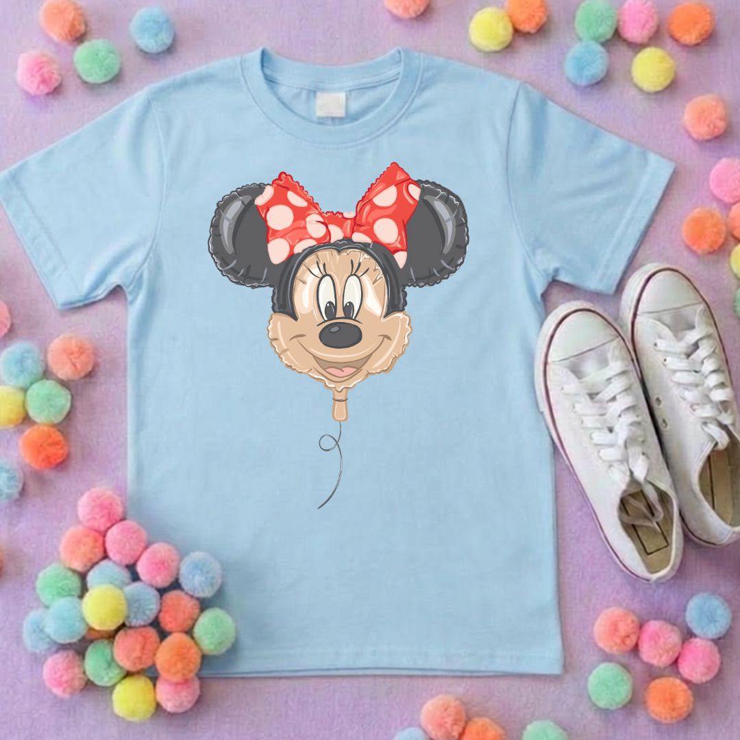 Mouse Balloon, Printed T-Shirt, Florida, Orlando, Magical World - Adults & Kids Sizes