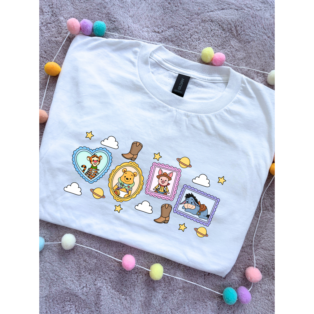 Pooh Toys Story Besties Park Life T-Shirt, Ears, Florida, Orlando, Cruise Holidays T-Shirts, Holiday Outfits - Adults & Kids Sizes - Cotton T-Shirt