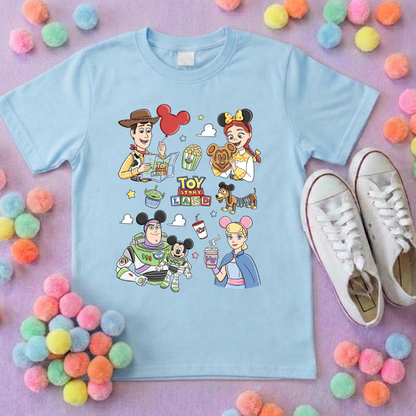 Toys Story Besties Full Art Park Life T-Shirt, Ears, Florida, Orlando, Cruise Holidays T-Shirts, Holiday Outfits - Adults & Kids Sizes - Cotton T-Shirt