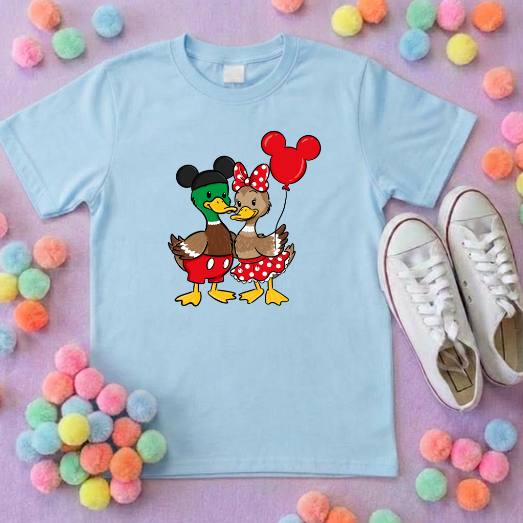 Park Ducks Duo, Park Life T-Shirt, Ears, Florida, Orlando, Cruise Holidays T-Shirts, Holiday Outfits - Adults & Kids Sizes - Cotton T-Shirt