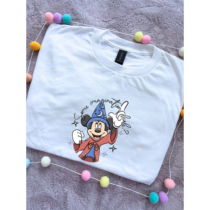 Magical Sorcerer, Some Imagination Printed T-Shirt, Florida, Orlando, Magical World - Adults & Kids Sizes