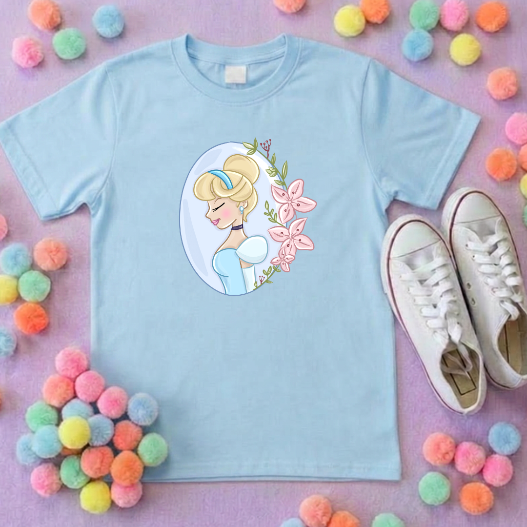 Ballgown Princess Inspired Printed T-Shirt, Princess Movie, Mouse Ears, Princess- Adults & Kids Sizes - Cotton T-Shirt