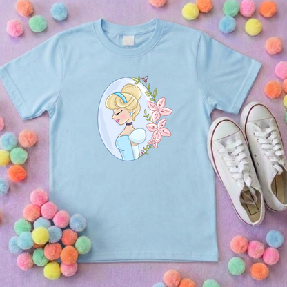 Ballgown Princess Inspired Printed T-Shirt, Princess Movie, Mouse Ears, Princess- Adults & Kids Sizes - Cotton T-Shirt