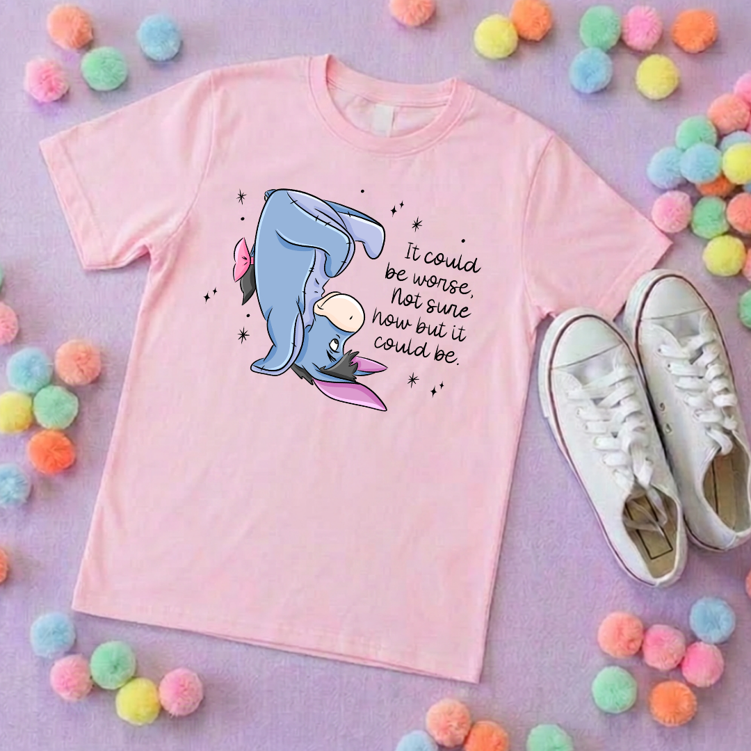 Could be Worse Eeyore Park Life T-Shirt, Ears, Florida, Orlando, Cruise Holidays T-Shirts, Holiday Outfits - Adults & Kids Sizes - Cotton T-Shirt