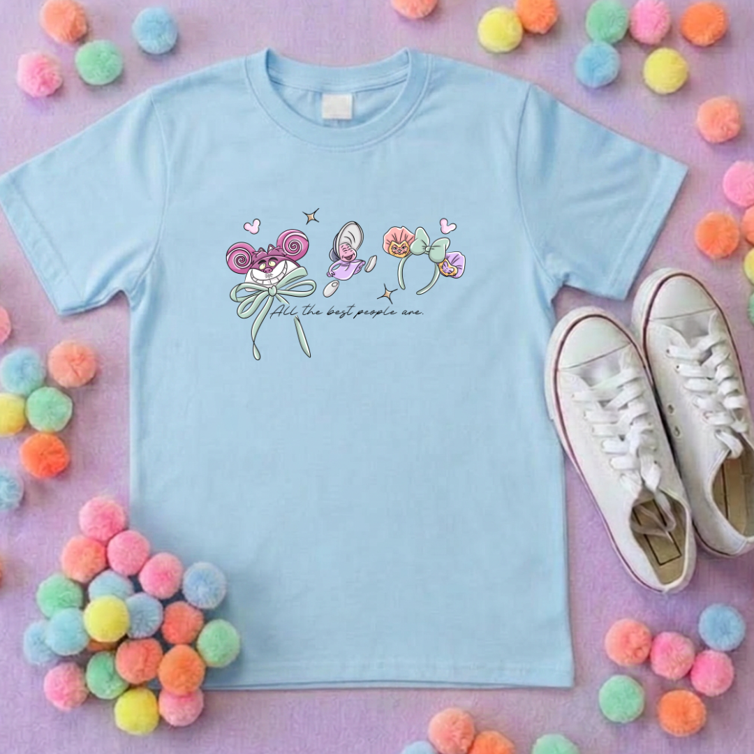 Alice, Smiley Cat Ears Inspired Ears T-Shirt, Florida, Orlando - Adults & Kids Sizes - Cotton T-Shirt