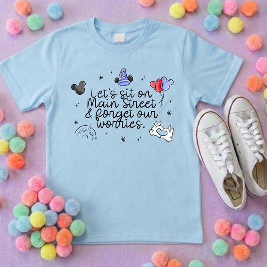 Mainstreet Park Life T-Shirt, Ears, Florida, Orlando, Cruise Holidays T-Shirts, Holiday Outfits - Adults & Kids Sizes - Cotton T-Shirt