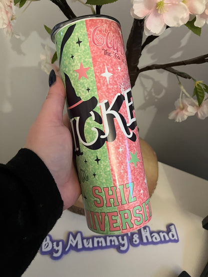 Wicked Theme 20oz Hot Cold Tumbler - Double-Wall Insulation for Hot and Cold Beverages - Bottle, Stylish