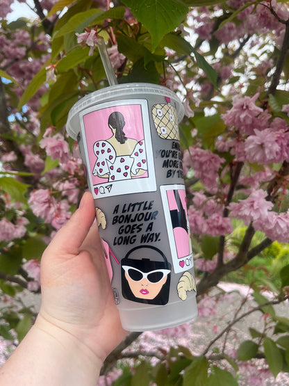 Emily in Paris Netflix Show, Cold Cups, Emily in Paris, Book Lovers, Cold Cup Tumbler, Cold Cups, TV Style, Starbucks Tumbler