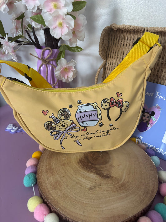 Winnie Honey Bear, Bum Bag, Printed Inspired Crossbody Bags, Ears Bags, Florida, Orlando, Paris, Nautical Theme Crossbody Bag
