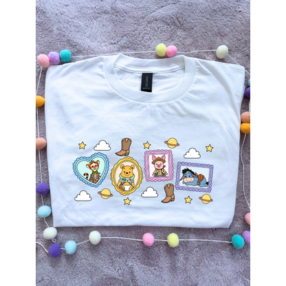Pooh Toys Story Besties Park Life T-Shirt, Ears, Florida, Orlando, Cruise Holidays T-Shirts, Holiday Outfits - Adults & Kids Sizes - Cotton T-Shirt