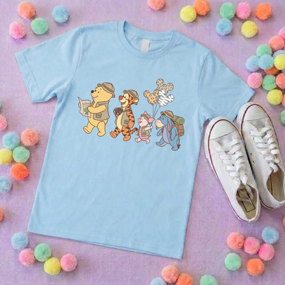 Pooh Animal Kingdom Safari Park Life T-Shirt, Ears, Florida, Orlando, Cruise Holidays T-Shirts, Holiday Outfits - Adults & Kids Sizes - Cotton T-Shirt