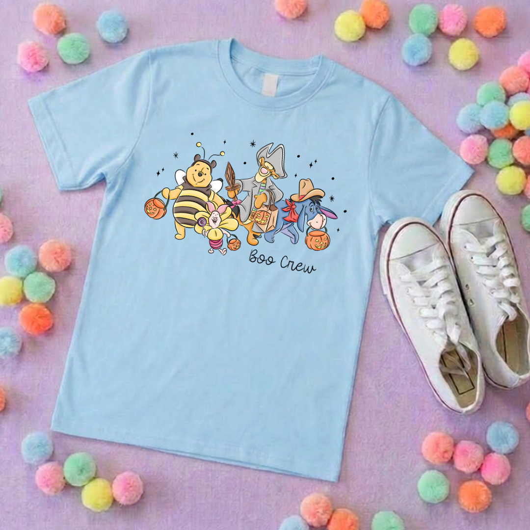 Pooh Boo Crew Too Park Life T-Shirt, Ears, Florida, Orlando, Cruise Holidays T-Shirts, Holiday Outfits - Adults & Kids Sizes - Cotton T-Shirt