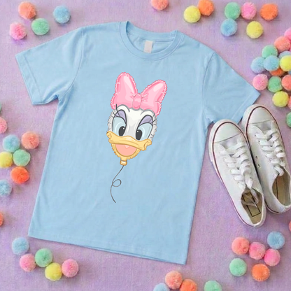 Daisy Balloon, Printed T-Shirt, Florida, Orlando, Magical World - Adults & Kids Sizes