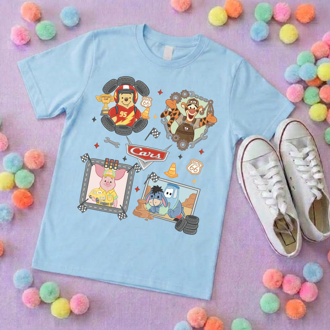 Cars Besties Park Life T-Shirt, Ears, Florida, Orlando, Cruise Holidays T-Shirts, Holiday Outfits - Adults & Kids Sizes - Cotton T-Shirt